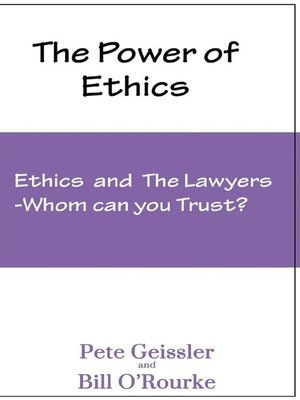 cover image of Ethics and the Lawyers